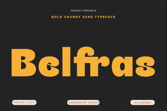 Belfras: A Bold Sans Serif Typeface for Modern Editorial Design