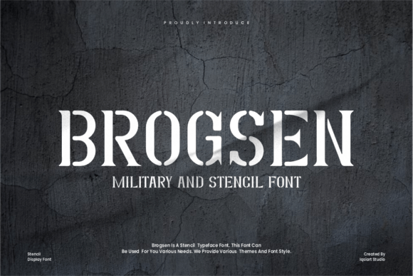Brogsen: A Bold Serif Font for Handmade Branding