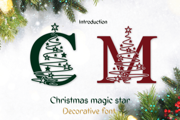 Christmas Magic Star: A Festive Decorative Typeface for Holiday Design