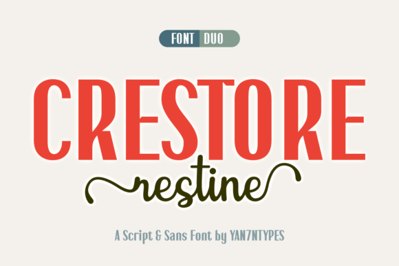 Crestore Restine Duo: The Ultimate Script Handwritten Font for Campaigns