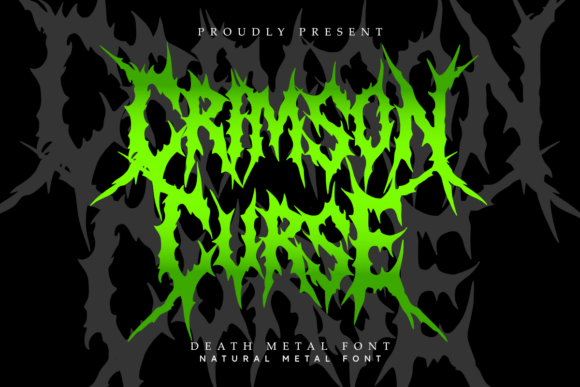 Crimson Curse Font: A Bold Blackletter for Dark Branding