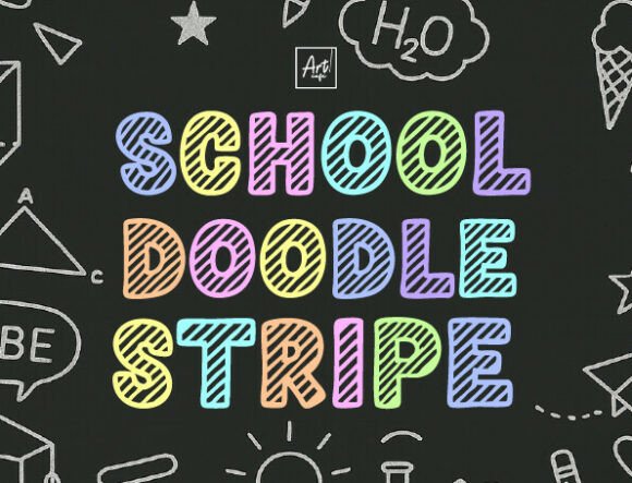 Designing with School Doodle Stripe for Playful Editorial Projects