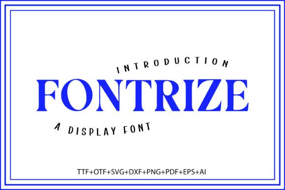 Fontrize: A Bold Serif Typeface for Editorial Impact
