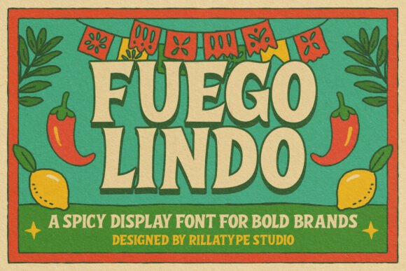 Fuego Lindo: A Bold Display Font for Makers