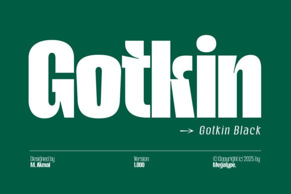 Gotkin Black: A Bold Sans Serif for Editorial Impact