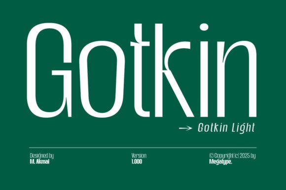 Gotkin Light: A Modern Sans Serif for Bold Branding