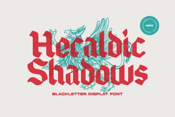 Heraldic Shadows Typeface for Bold Digital Campaigns
