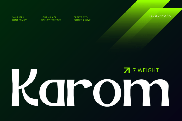 Karom: The Modern Sans Serif Font for Bold Branding