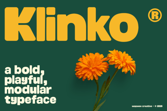 Klinko: A Bold Modular Typeface for Makers