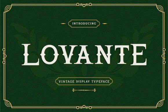 Lovante Vintage Serif Font for Handmade Brands