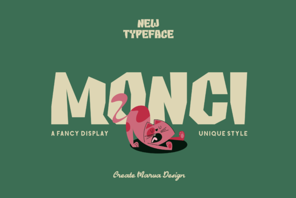 Monci Typeface: Bold Geometry for Handmade Brands