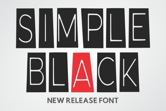 Simple Black: A Bold Display Font for Modern Editorial Design