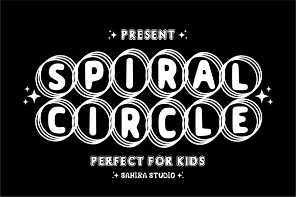 Spiral Circle Font: High-Energy Display for Campaigns