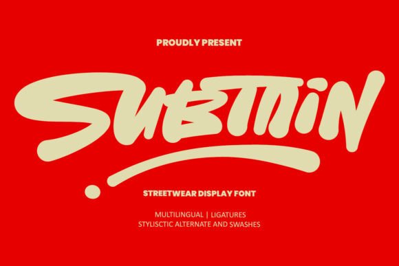 Subtain: The Ultimate Streetwear Display Font for Web Design
