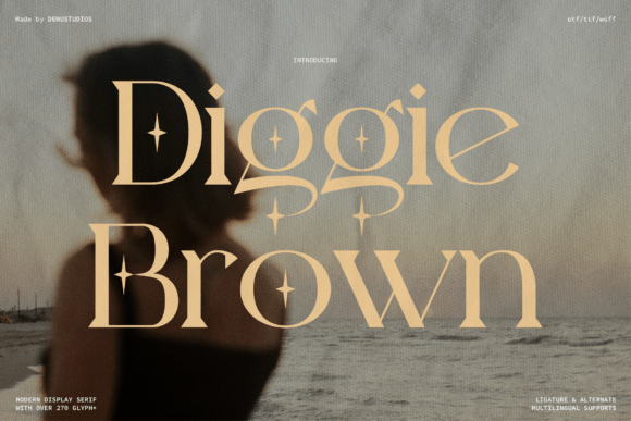 Using Diggie Brown Typeface for Elegant Branding