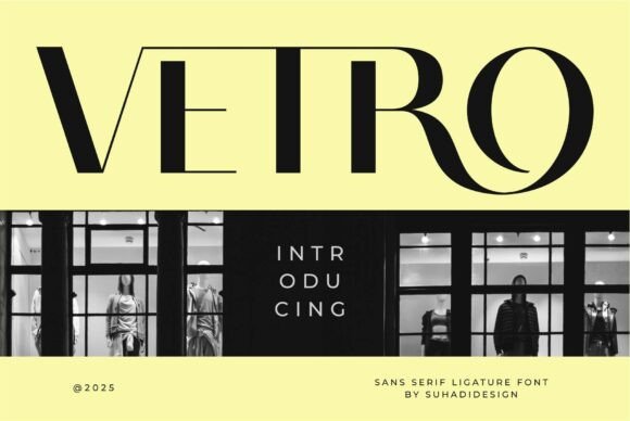 Vetro: A Modern Sans Serif Font for Bold Branding