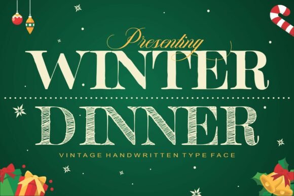 Winter Dinner Typeface for Scroll-Stopping Social Media
